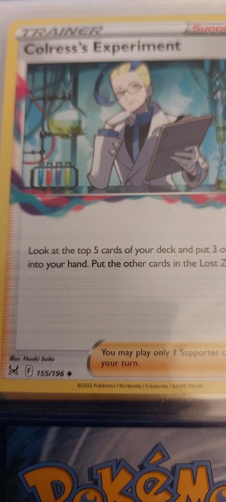 155 lost origin colress  experiment pokemon, Ophalen of Verzenden, Zo goed als nieuw