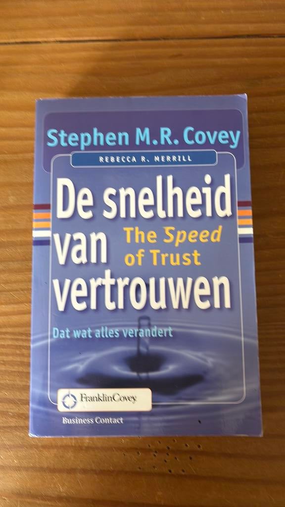 De snelheid van vertrouwen, Boeken, Ophalen of Verzenden, Zo goed als nieuw
