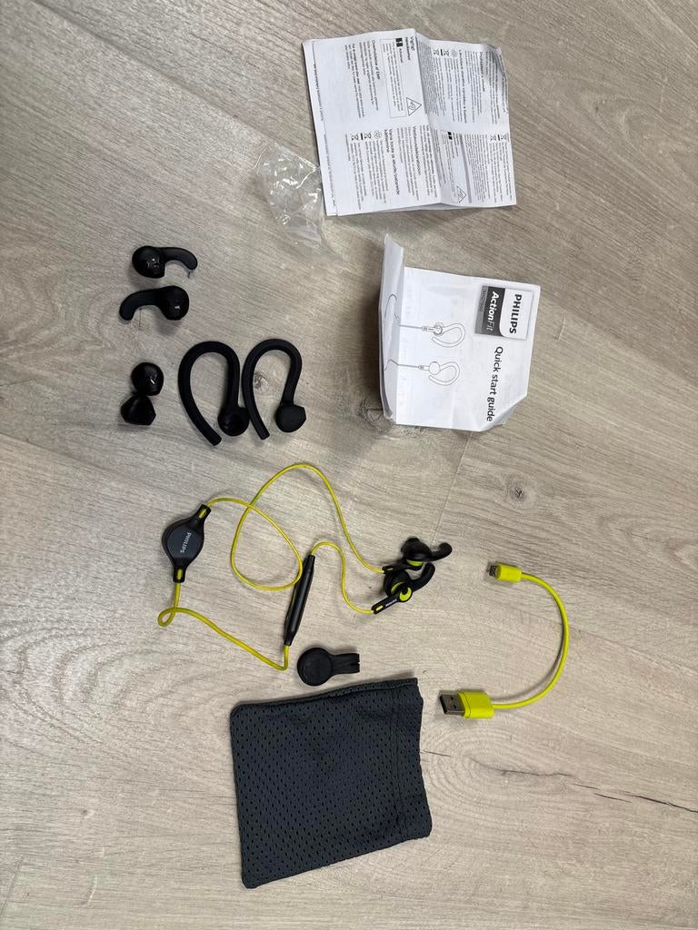Philips ActionFit SHQ2300 Oordopjes - Draadloos & Bluetooth, Ophalen, Zo goed als nieuw, Philips, Draadloos