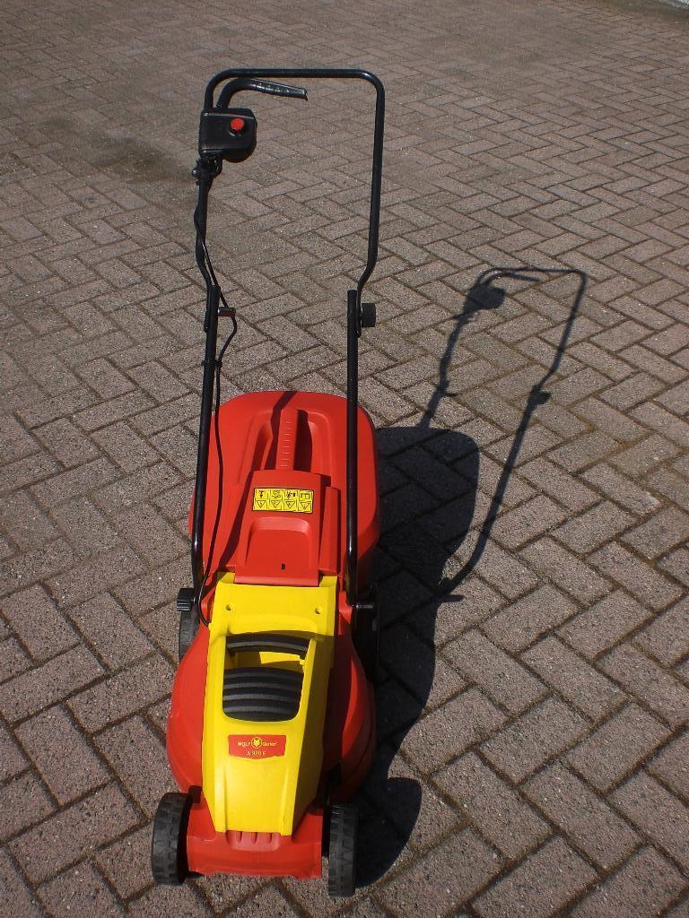 Wolf electr. grasmachine met opvangbak, Tuin en Terras, Grasmaaiers, Ophalen, Gebruikt, Elektrische grasmaaier, Opvangbak