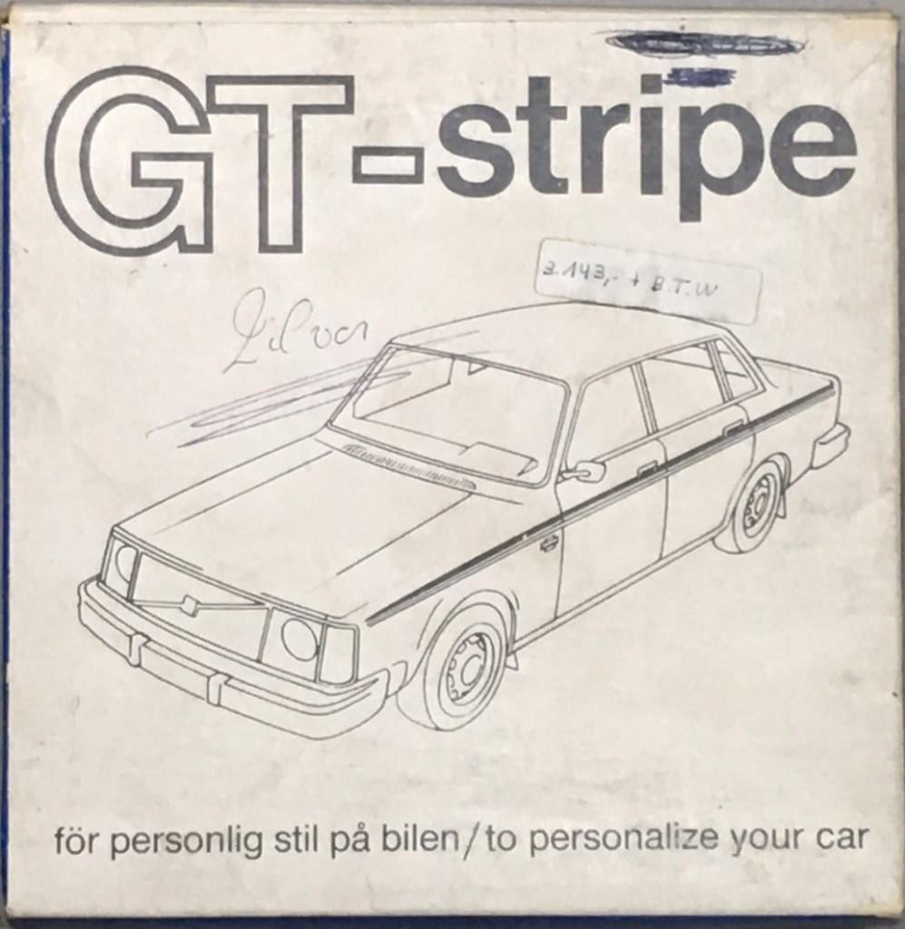 Incomplete set. Volvo GT-striping v, 4-deurs 144 244 zilver., Ophalen of Verzenden, Nieuw