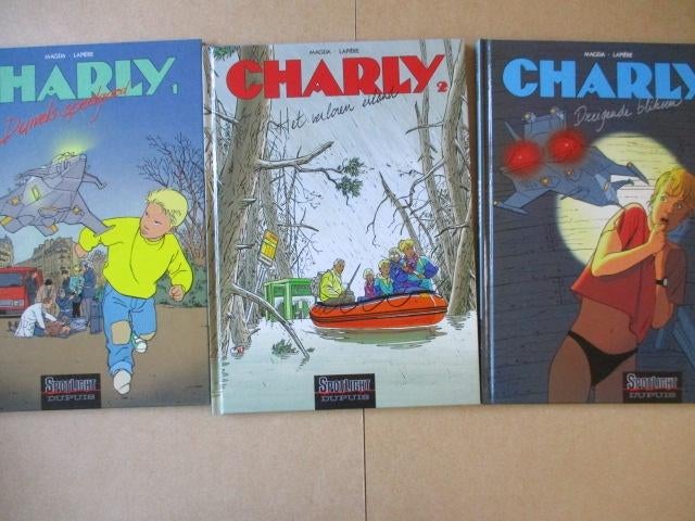 w0039 charly 1 t/m 13, Boeken, Eén stripboek, Ophalen, Gelezen