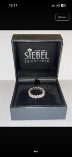 Zilveren ring van Siebel, maat 16, Met kristal, Ophalen of Verzenden, Dame, Zilver
