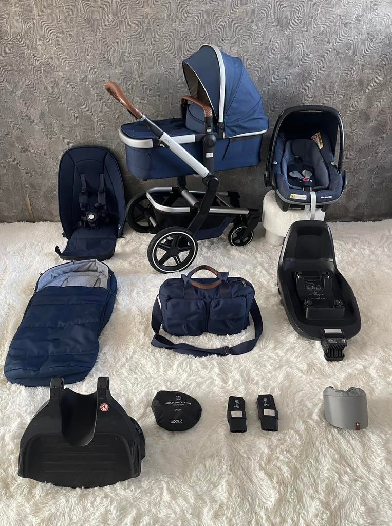 Joolz Day Plus als nieuw, compleet + Maxi Cosi + IsoFix base, Ophalen, Zo goed als nieuw, Overige merken, Verstelbare duwstang