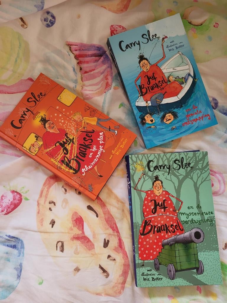3 boeken van Juf braaksel, Ophalen of Verzenden, Zo goed als nieuw, Carry Slee, Fictie algemeen