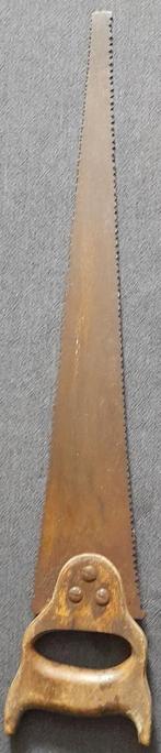 Antieke dubbelzijdige handzaag, Antiek en Kunst, Antiek | Gereedschap en Instrumenten, Ophalen of Verzenden
