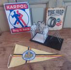 4 x werkplaats reclame banden enz, Ophalen of Verzenden, Gebruikt, Reclamebord