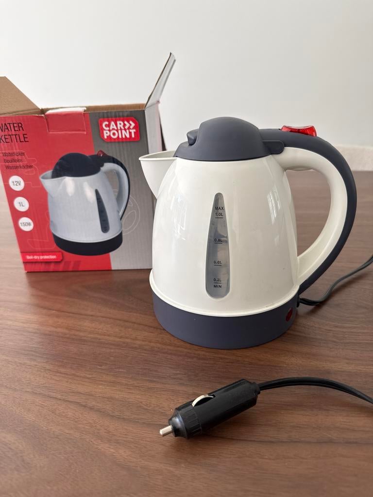 Carpoint Waterkoker 12V - Ideaal voor onderweg, Witgoed en Apparatuur, Waterkokers, 1 tot 2 liter, Ophalen, Zo goed als nieuw