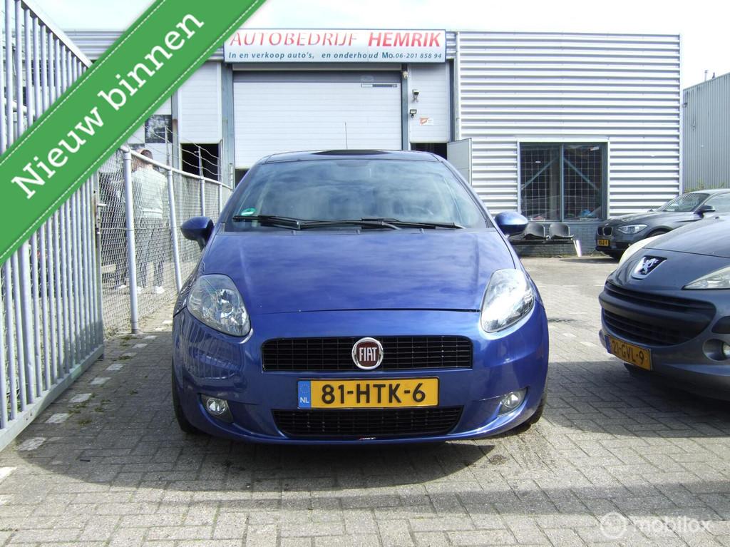Fiat Grande Punto 1.4-16V Emotion SPORT, Auto's, Voorwielaandrijving, Zwart, 4 cilinders, Grande Punto