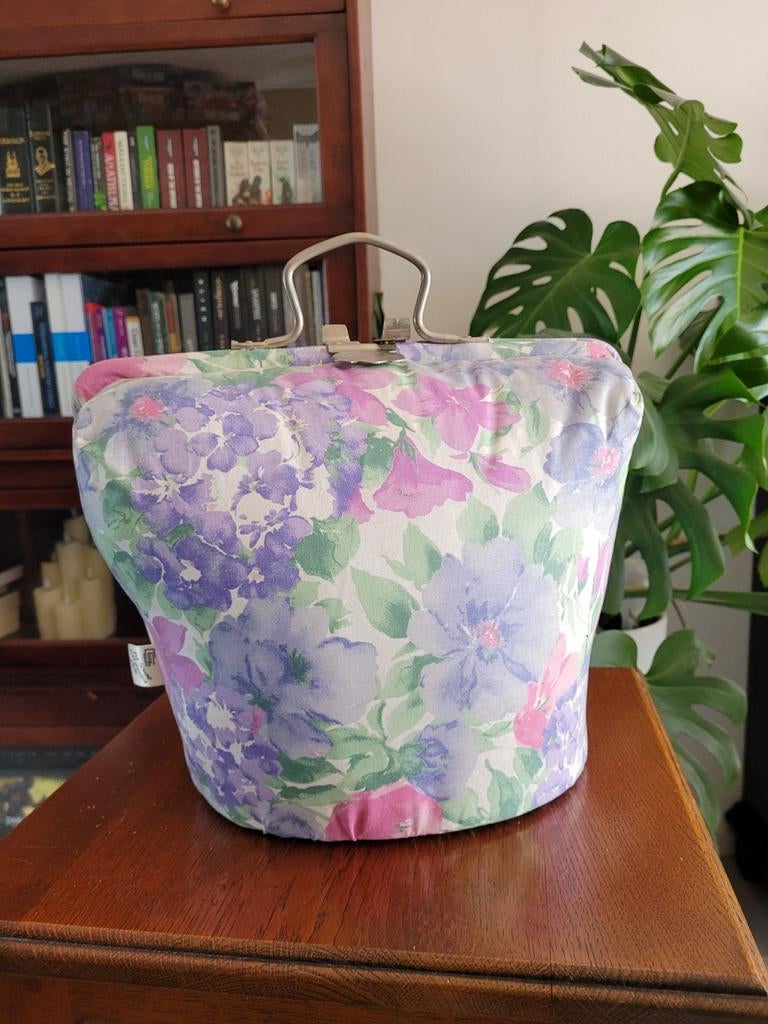 Theebeurs pastel floral vintage schoon witte binnenkant., Huis en Inrichting, Overige materialen, Overige typen, Ophalen of Verzenden