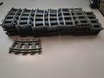 Partijtje Lego 9 volt trein rails metalen strip 22 R en 34 G, Kinderen en Baby's, Speelgoed | Duplo en Lego, Ophalen of Verzenden