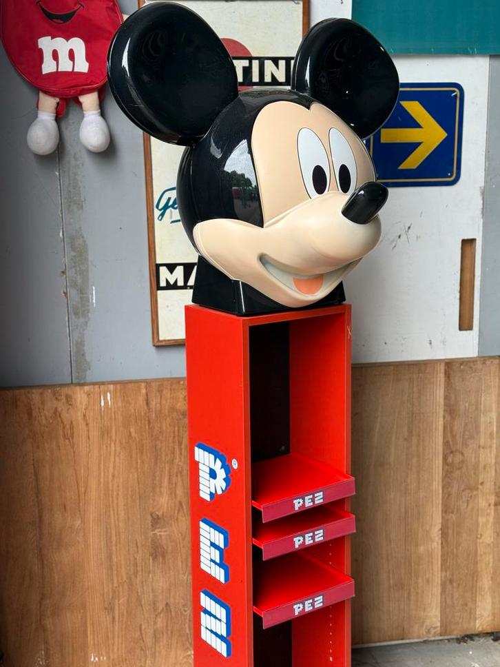 Unieke PEZ Reclame Display Disney Mickey Mouse 200cm, Verzamelen, Disney, Gebruikt, Overige typen, Mickey Mouse, Ophalen of Verzenden
