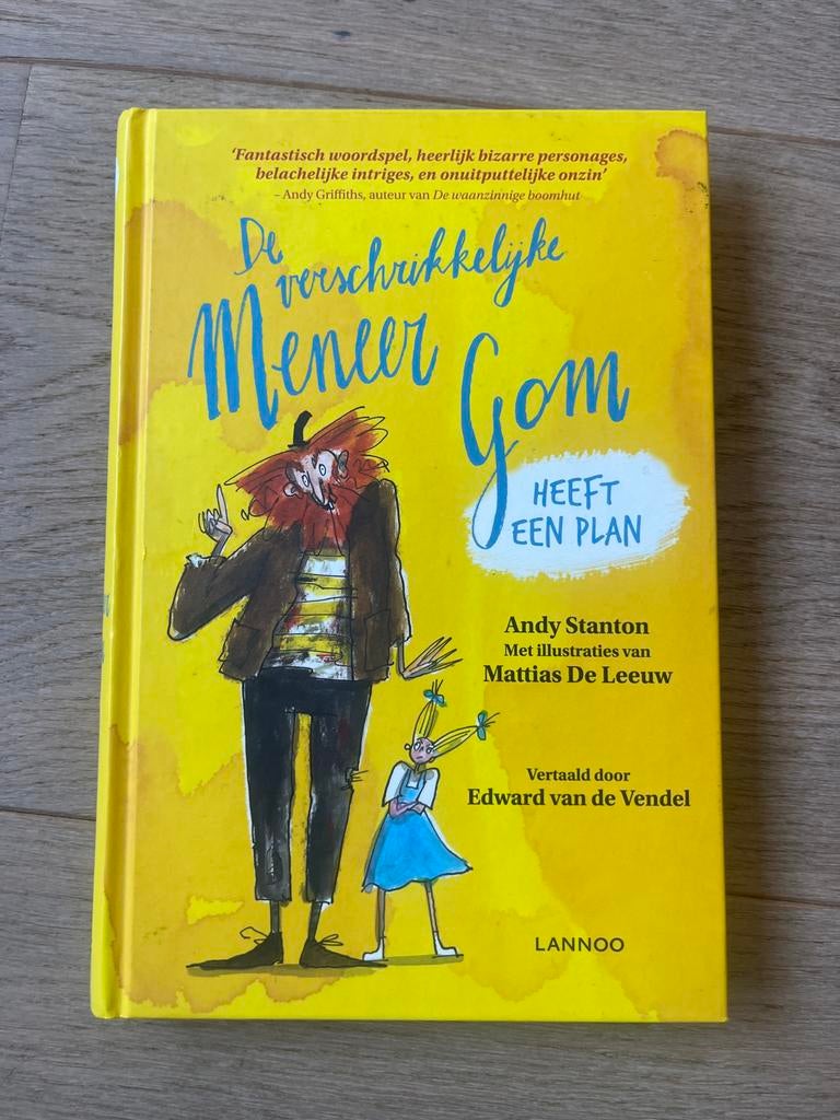 De Verschrikkelijke Meneer Gom Heeft Een Plan - Andy Stanton, Ophalen of Verzenden, Zo goed als nieuw, Fictie algemeen
