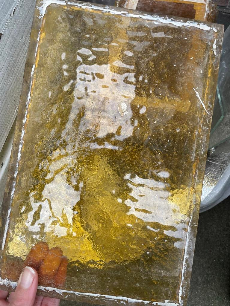 Oude jaren '30 deuren raampjes voor glas in lood projecten, Doe-het-zelf en Verbouw, Glas en Ramen, Gevelraam of Ruit, Gebruikt
