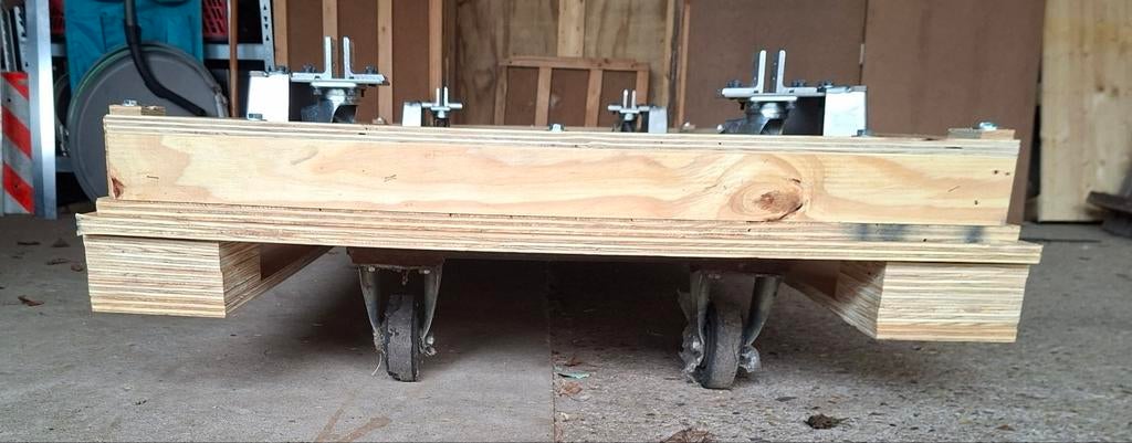 Industriële Platte Kar met Wielen, Doe-het-zelf en Verbouw, Transportwagens, Ophalen of Verzenden