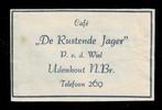 suikerzakje 380 De Rustende Jager Udenhout, Verzamelen, Ophalen of Verzenden, Nederland