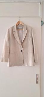 Zara Linnen Blazer Maat L, Maat 42/44 (L), Ophalen of Verzenden, Zo goed als nieuw, Jasje