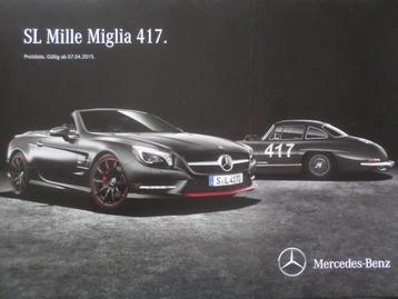 Mercedes SL Mille Miglia 17 Brochure beschikbaar voor biedingen