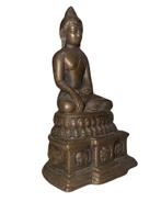 Nepalese vuurvergulde bronzen Boeddha, Ophalen of Verzenden, Gebruikt