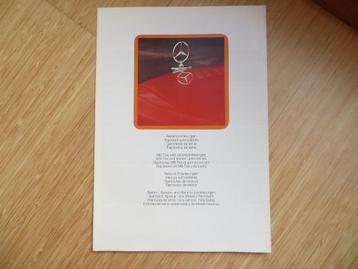 Folder Mercedes-Benz kleuren lak en bekleding 1973 alle type beschikbaar voor biedingen