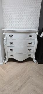 Witte brocante buik laden kast, Huis en Inrichting, Kasten | Ladekasten, Ophalen, Zo goed als nieuw, 25 tot 50 cm, Minder dan 100 cm