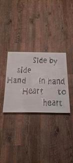 Schilderij met tekst, Antiek en Kunst, Ophalen