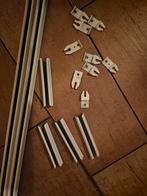 Uitschuifbare gordijnrail, Wit, Nieuw, Ophalen of Verzenden, 200 cm of meer