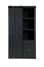 VT wonen zwarte kast, Huis en Inrichting, Kasten | Wandmeubels, Ophalen, 200 cm of meer, Zo goed als nieuw, Minder dan 150 cm