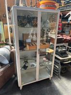 Oude metalen apothekerskast, Ophalen, Vintage, 50 tot 100 cm, X