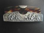 ZELDZAAM KAM IN HOUDER VERZILVERDE IN PLATE JAREN 50., Antiek en Kunst, Ophalen of Verzenden, Zilver