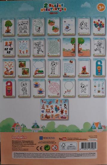 2 kleine kleutertjes stickerboek NIEUW beschikbaar voor biedingen