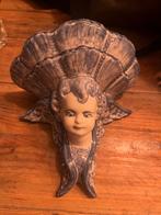 Unieke wandconsole met engelenhoofd, Ophalen of Verzenden, Zo goed als nieuw