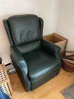 Stoel/fauteuil leer uitklapbaar, Huis en Inrichting, Fauteuils, Ophalen, Zo goed als nieuw, Leer, 50 tot 75 cm