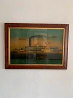 Painting glas schilderij oud steamboot mayflower, Ophalen