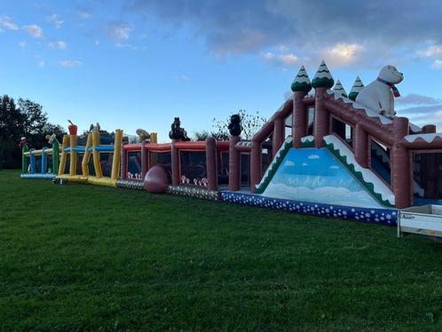 stormbaan springkussen uitdaging, Hobby en Vrije tijd, Feestartikelen | Verhuur, Gebruikt, Overige, Ophalen