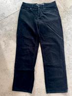 Denham Bardot Straight, high rise, zwarte ribstof, mt 28/30, Ophalen, Denham, Zwart, Zo goed als nieuw
