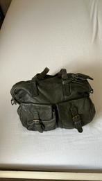 Mosgroene leren tas Cowboysbag, 40 tot 60 cm, 30 cm of meer, Verzenden, Minder dan 35 cm