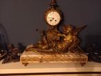 Antieke Franse pendule met engel, Antiek en Kunst, Antiek | Klokken, Ophalen