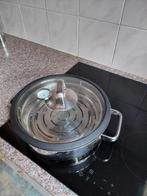 Stoompan RVS –  circa 30 cm, Huis en Inrichting, Keuken | Potten en Pannen, Inductieplaat, Zo goed als nieuw, Rvs, Ophalen