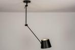 Hanglamp met knikarm zwart leeslamp metaal, Ophalen of Verzenden, Zo goed als nieuw, Metaal