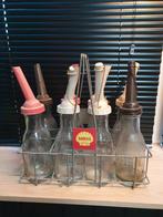 Shell olieflessenrek met flessen, Ophalen of Verzenden