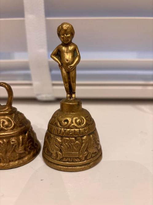 Antieke kopere/ messing Belletjes - Manneken Pis, Antiek en Kunst, Antiek | Koper en Brons, Koper, Ophalen of Verzenden