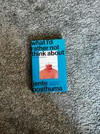 What I’d rather not think about - Jente Posthuma, Ophalen of Verzenden, Zo goed als nieuw, Nederland