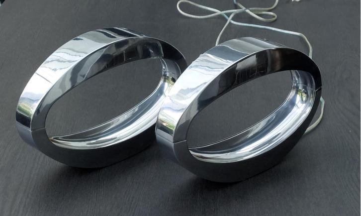 Massive tafellamp Berio – 2 stuks (250518), Huis en Inrichting, Lampen | Tafellampen, Zo goed als nieuw, Minder dan 50 cm, Metaal