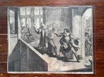 J. Luyken 't Vermoorden van den Prins van Oranje 1680, Antiek en Kunst, Kunst | Etsen en Gravures, Ophalen of Verzenden
