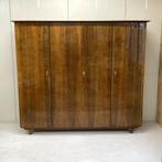 Toffe mid-century vintage 4deurs kledingkast linnenkast `60, Huis en Inrichting, Kasten | Kledingkasten, Ophalen, Gebruikt, Overige materialen