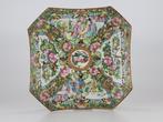 Antieke Chinese octagonal schotel, Ophalen of Verzenden