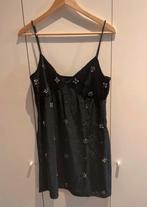 Jurk verlours zwart met steentjes stradivarius M zonder mouw, Maat 38/40 (M), Zwart, Nieuw, Ophalen of Verzenden