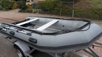 Rubberboot met trailer en nieuwe biminitop maar ZONDER MOTOR, Watersport en Boten, Rubberboten, Aluminium, Gebruikt, Overige brandstoffen
