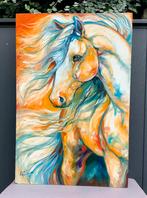 Modern Olieverf Paarden Schilderij “The Bold” - M.Baldwin US, Ophalen